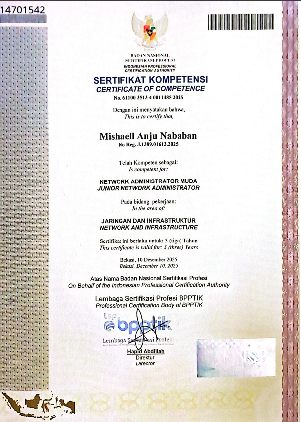 BNSP Certificate